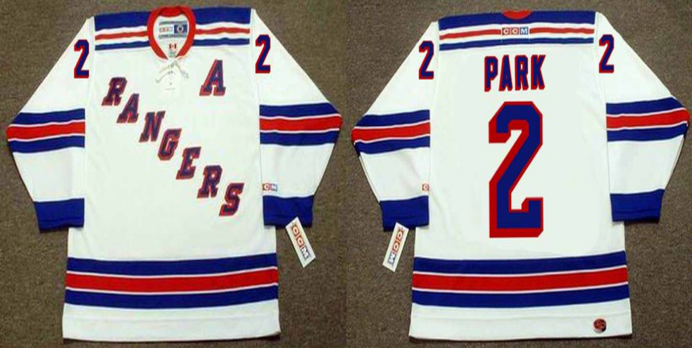 2019 Men New York Rangers 2 Park white CCM NHL jerseys
